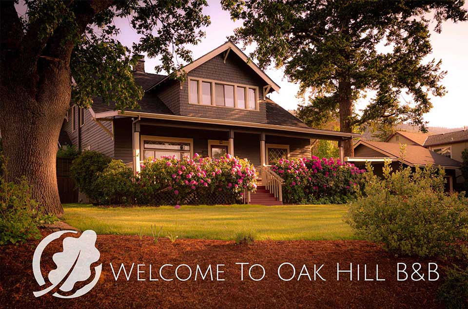 Front view of Oak Hill B&B.