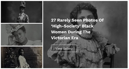 Portal page of Black Victorian Women photo gallery