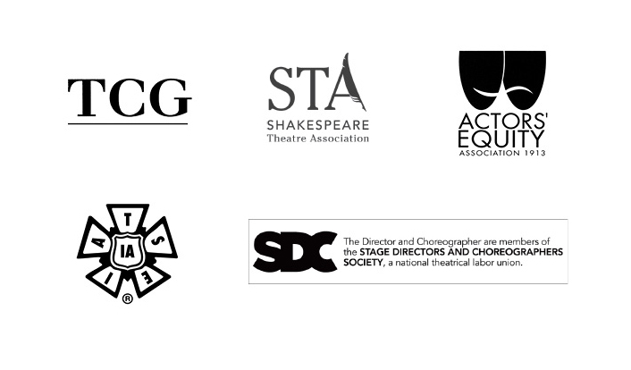 TCG, STA, AEA, IATSE, and SDC logos