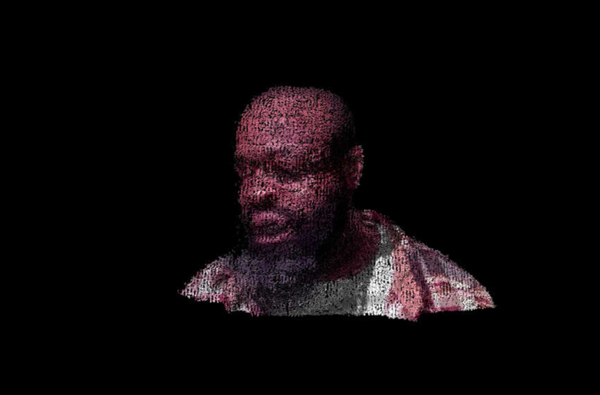 Image from the game of a face