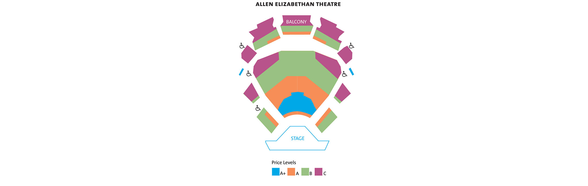 Allen Elizabethan seating chart.