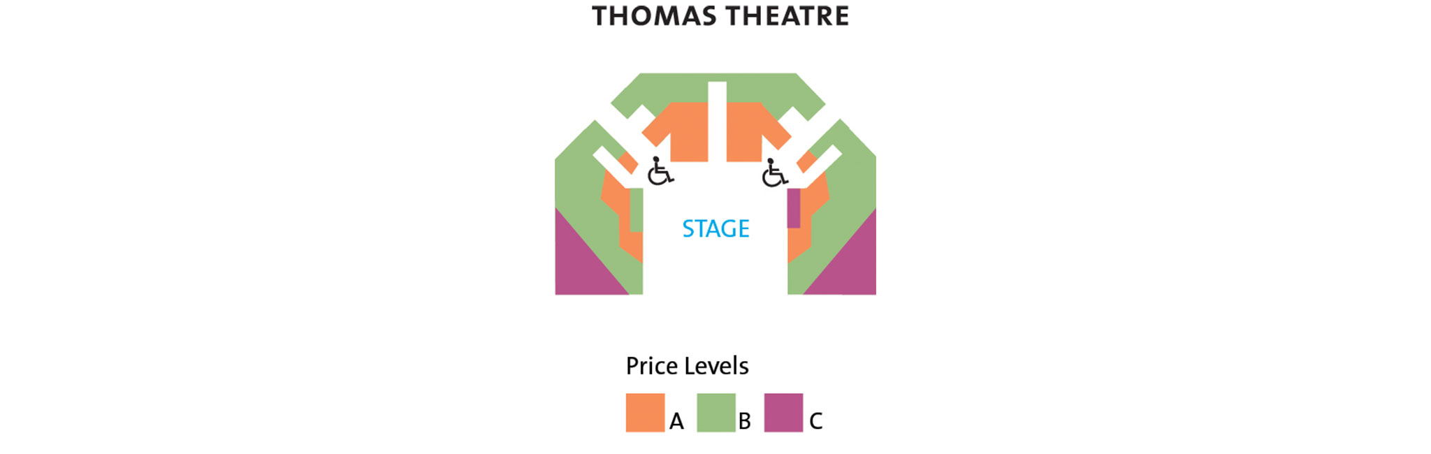 Thomas Theater seating chart.