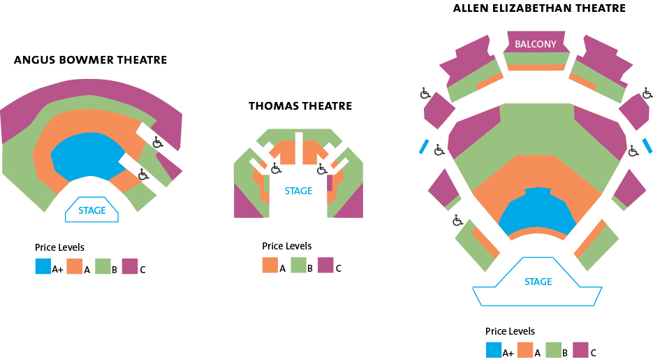 All three theatres seating chart.