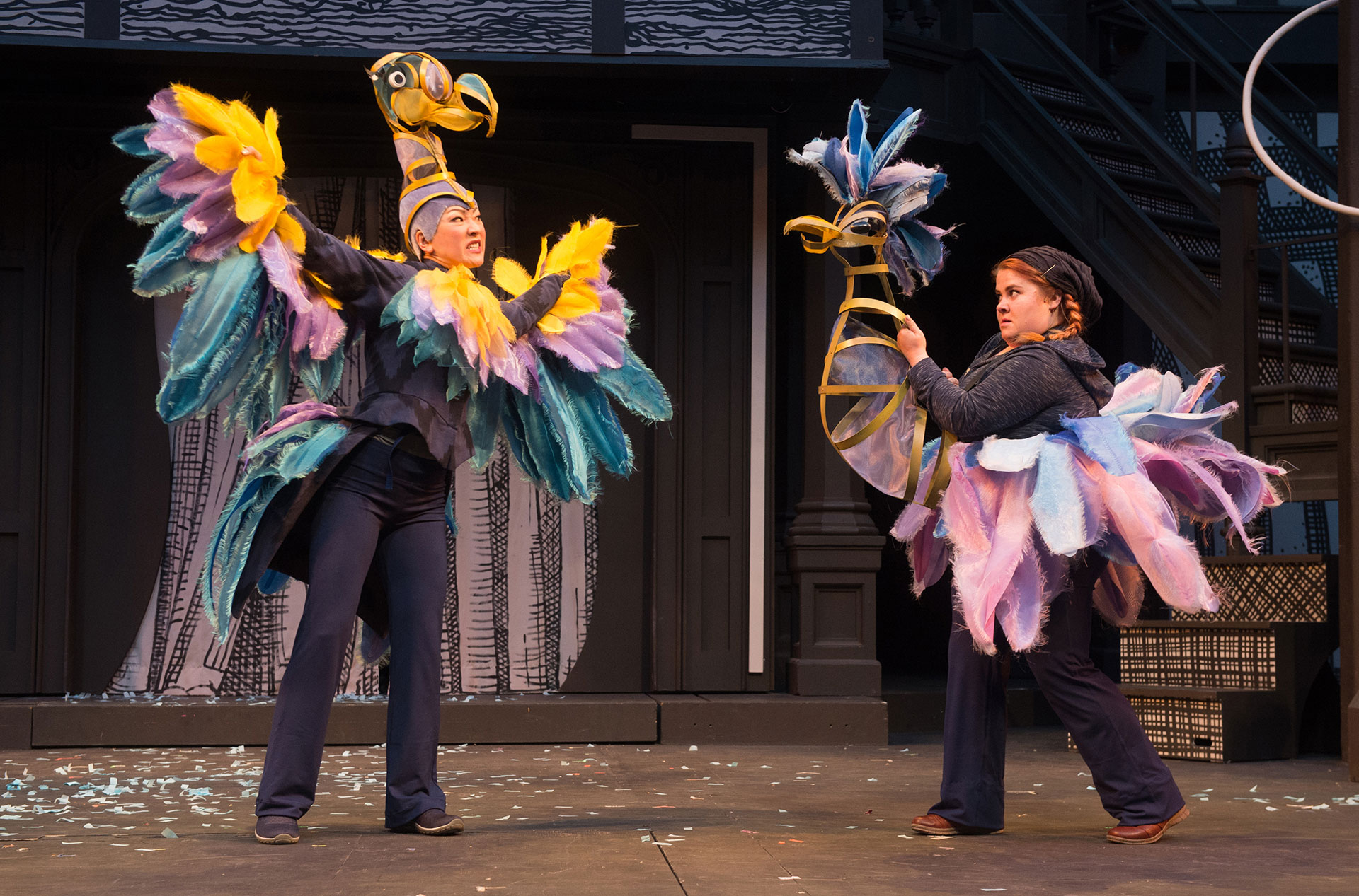 <em>Alice in Wonderland</em> (2019): Amy Kim Waschke, Katy Geraghty. Photo by Jenny Graham.